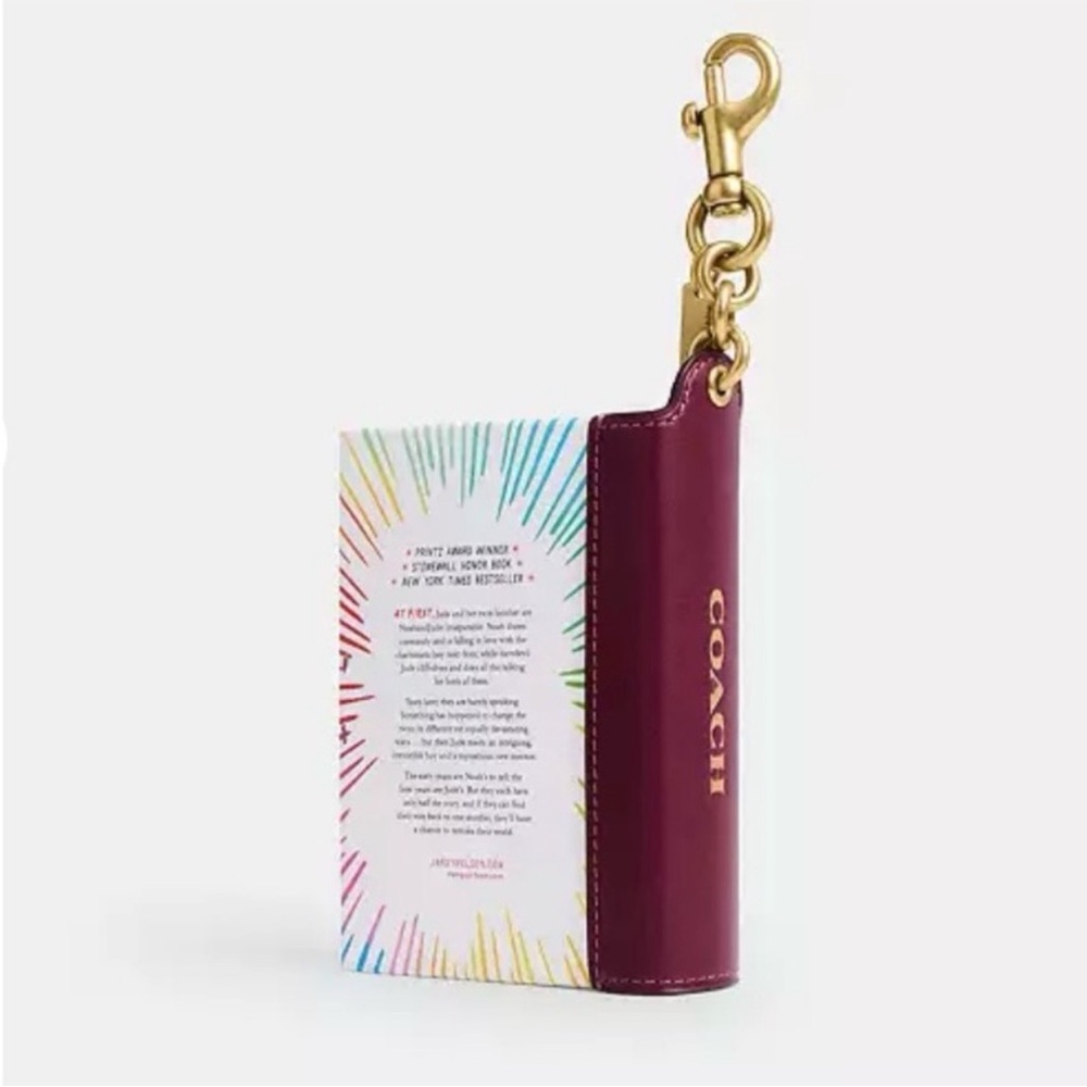 Coach Give You The Sun By Jandy Nelson Book Bag Charm - Picture 2 of 4